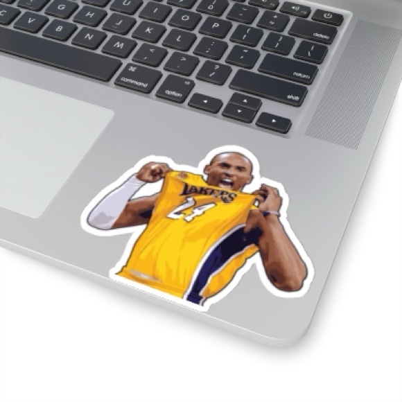 Kobe Bryant Sticker La Lakers NBA Decal Phone Decal Laptop Sticker Mamba 24 - Picture 2 of 3